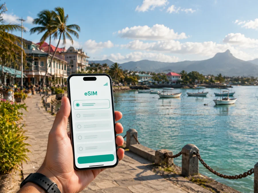 eSIM für Mahebourg: mobiles Internet auf Reisen