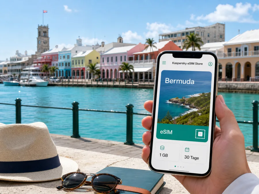 Hamilton eSIM: Internet für Bermuda-Reisen