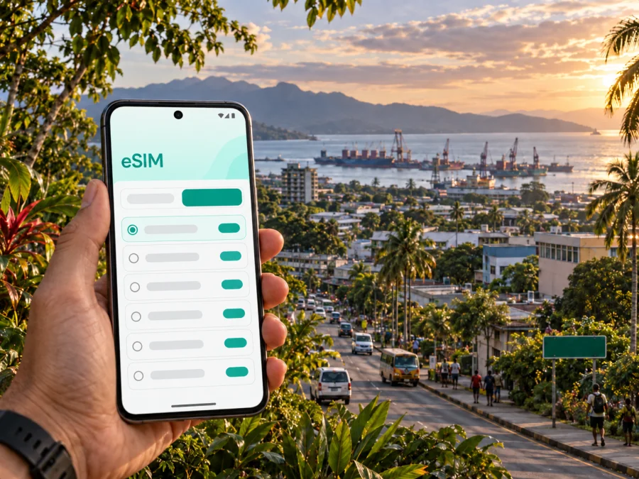 Lae eSIM: Mobiles Internet in Papua-Neuguinea