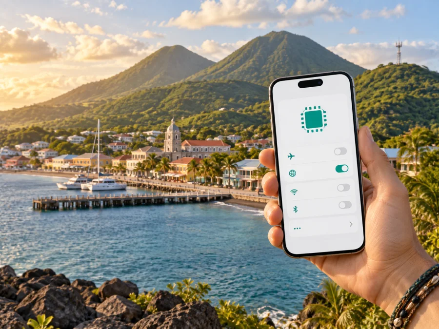 Digicel eSIM in St. Kitts und Nevis: Aktivierung