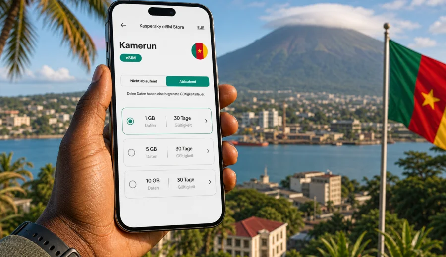 Kamerun eSIM: mobiles Internet auf Reisen