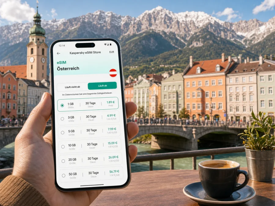 Innsbruck eSIM: mobile Verbindung und Internet