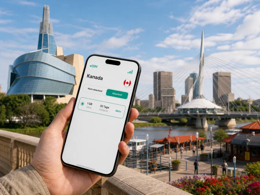 Winnipeg eSIM: mobiles Internet in Kanada