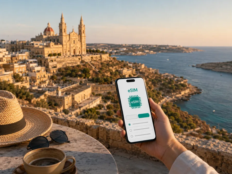 eSIM für Mellieha: Internet auf Malta