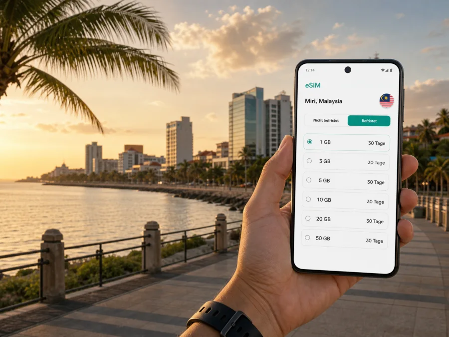 Miri eSIM: Mobiles Internet in Malaysia