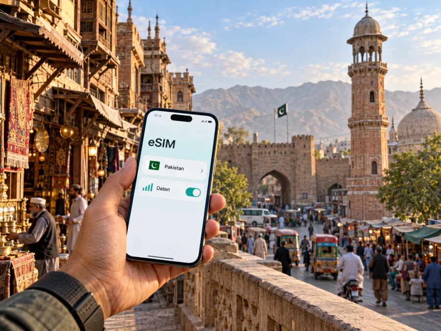 Peshawar eSIM: Internet und mobile Verbindung