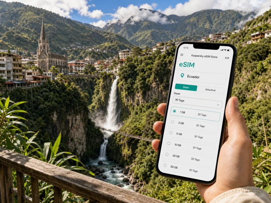 Banos eSIM: mobiles Internet in Ecuador