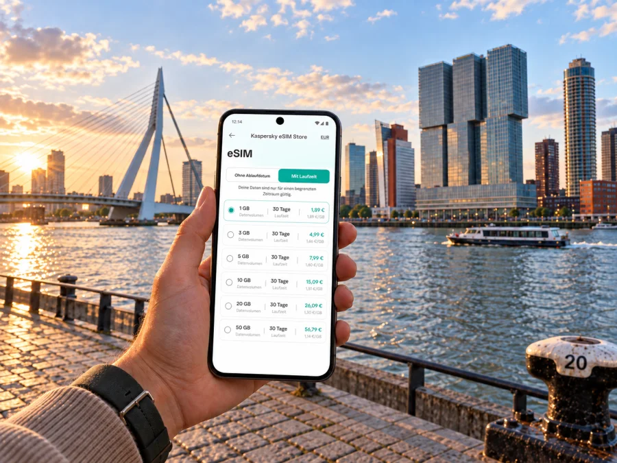 Rotterdam eSIM: Mobiles Internet für die Städtereise