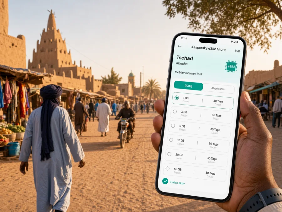 Abeche eSIM: Internet und mobile Verbindung