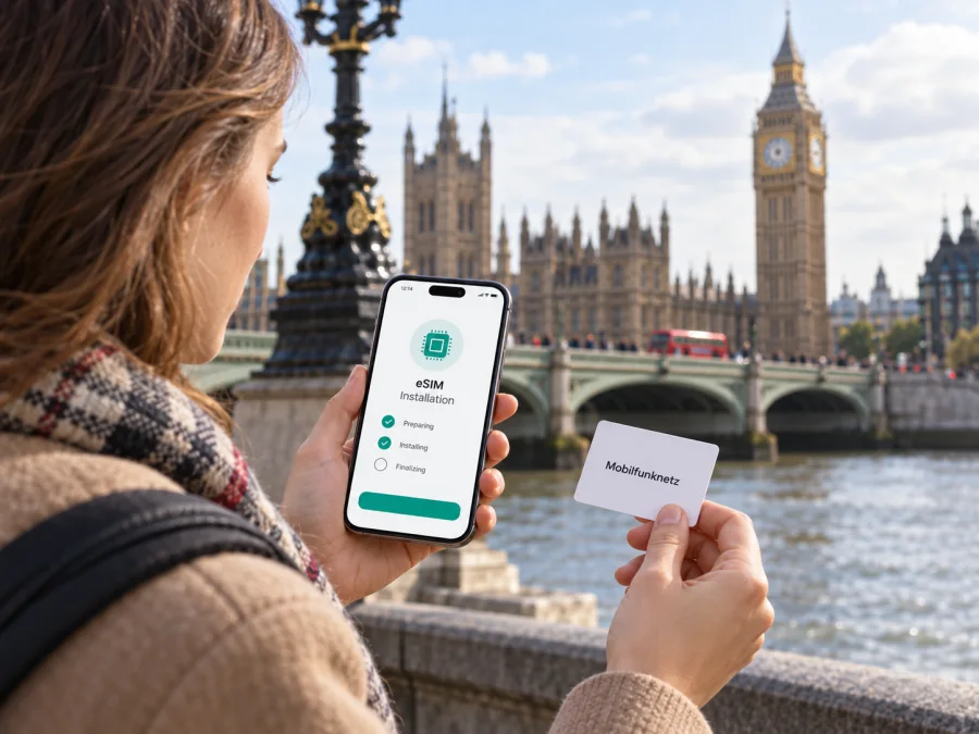 Vodafone eSIM im Vereinigten Königreich: Reiseguide