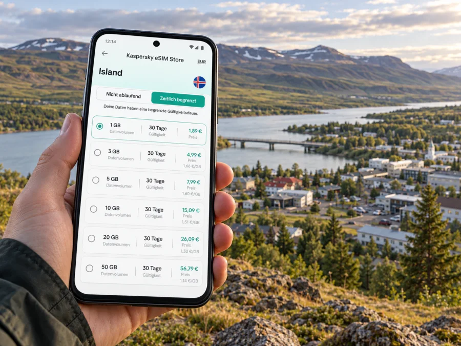 Egilsstadir: eSIM und mobiles Internet für die Reise