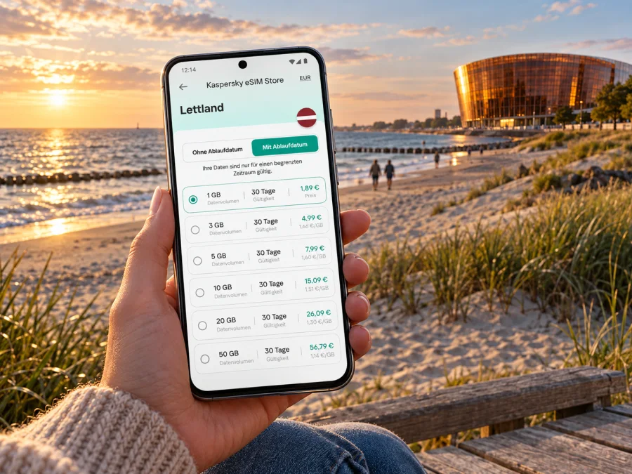 eSIM in Liepāja: mobiles Internet in Lettland