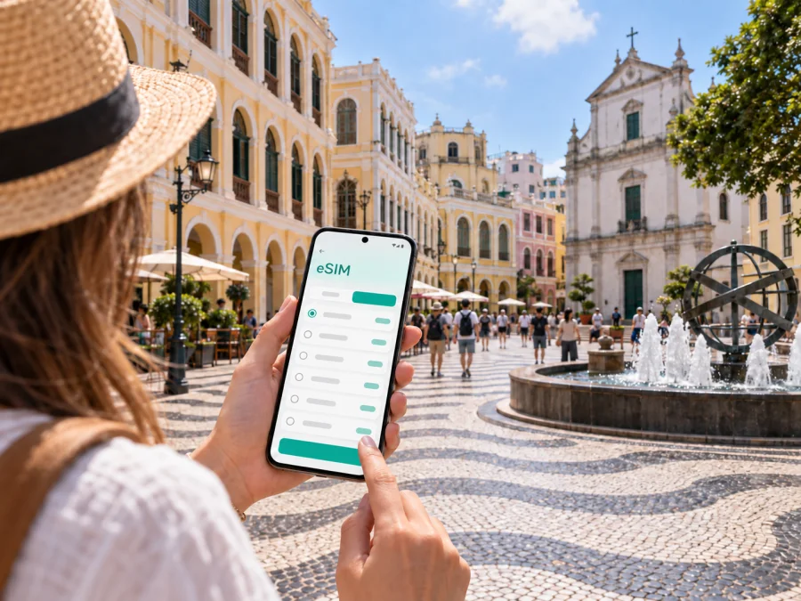 Senado-Platz: eSIM für Macao-Reisen