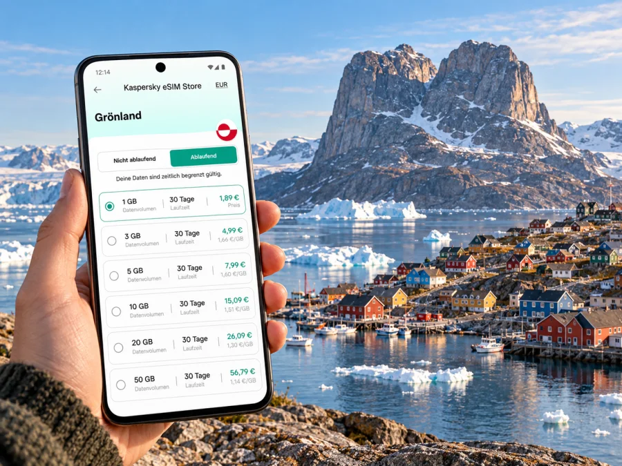 Uummannaq: eSIM für Internet in Grönland