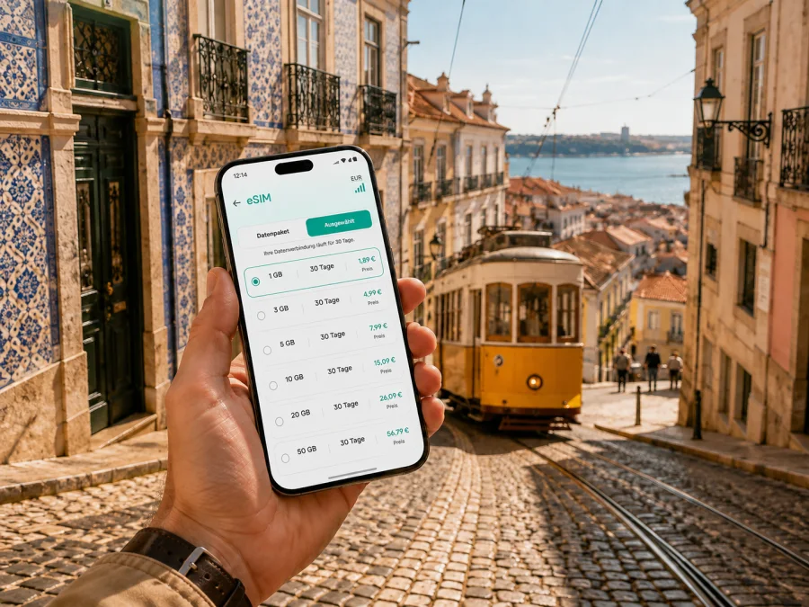 eSIM für Lissabon: mobiles Internet auf Reisen
