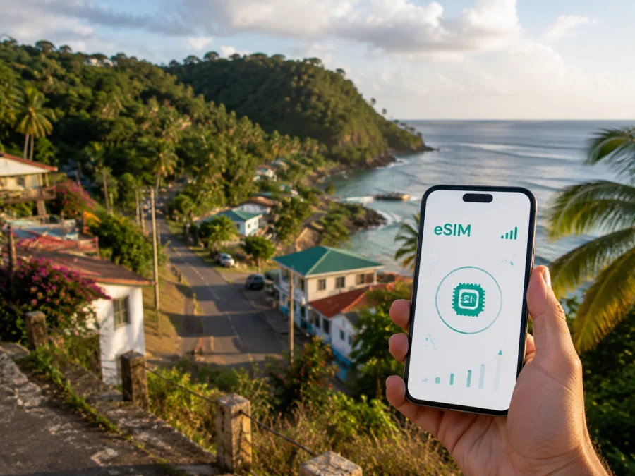 eSIM für Micoud: mobiles Internet auf St. Lucia