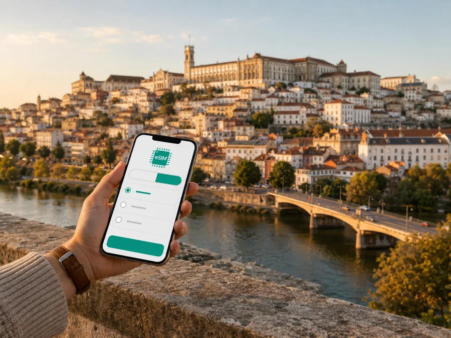 Coimbra eSIM: mobiles Internet in Portugal