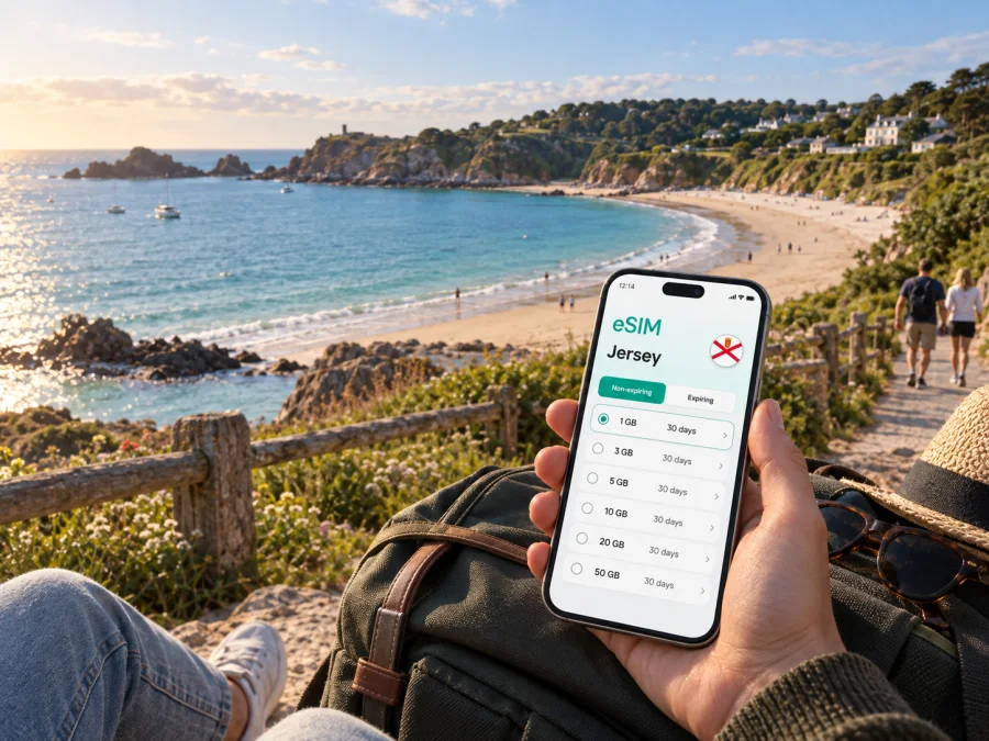 eSIM für St. Brelade: mobiles Internet