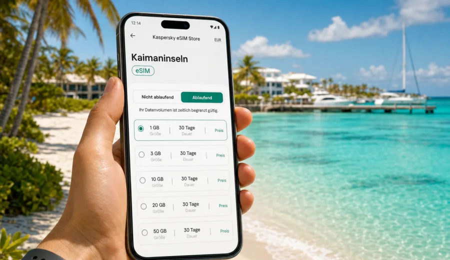 eSIM Kaimaninseln: Internet für die Reise