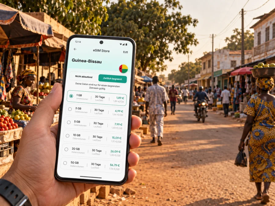 eSIM für Gabu: mobiles Internet in Guinea-Bissau
