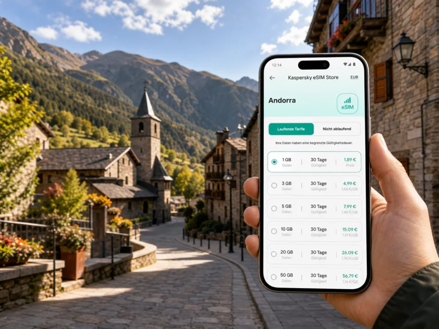 Ordino eSIM: mobiles Internet für Andorra