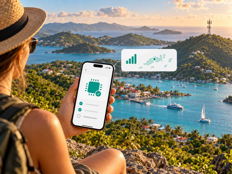 Digicel eSIM auf den Britischen Jungferninseln