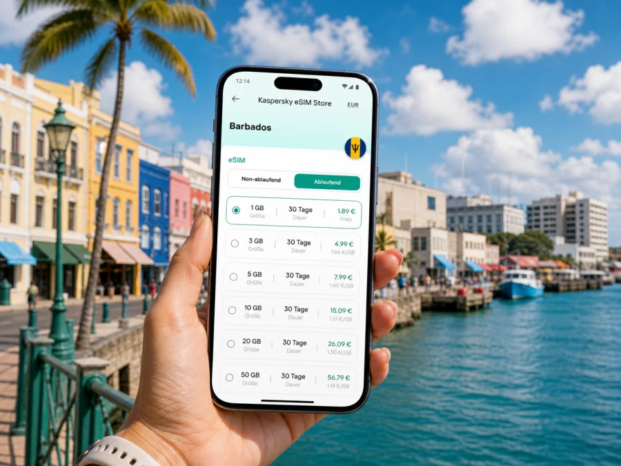 Bridgetown eSIM: Internet für Barbados-Reisen