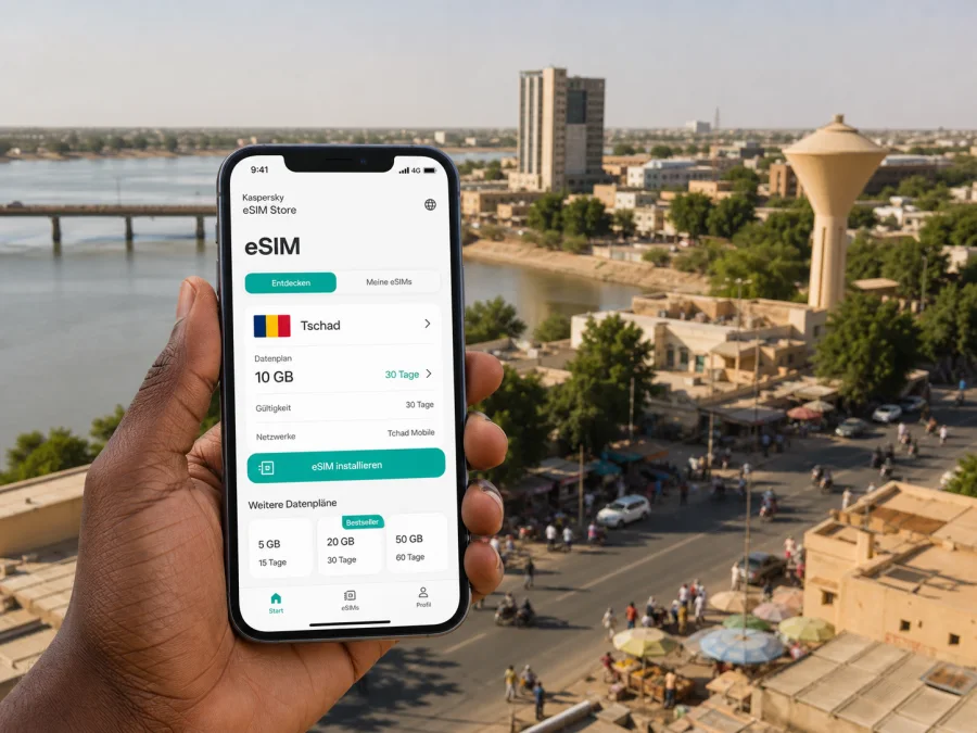 N'Djamena eSIM: Internet und mobile Verbindung