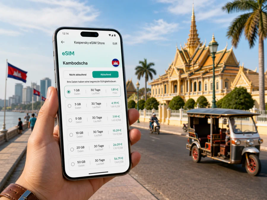 eSIM Phnom Penh: Internet in Kambodscha