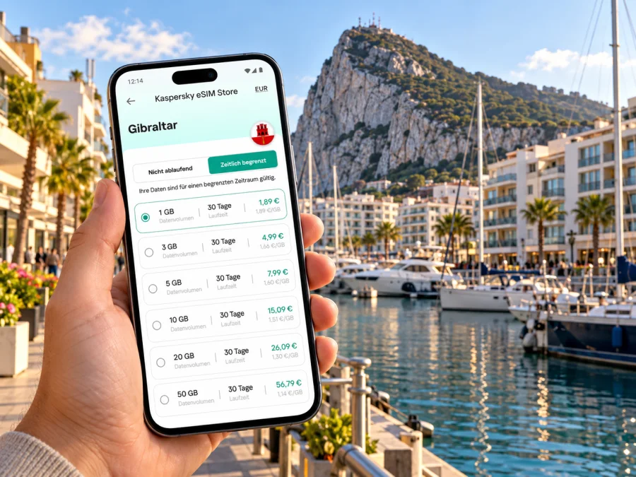 Queensway Gibraltar: eSIM und mobiles Internet