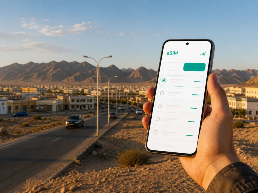 eSIM für Dalandsadgad: mobiles Internet unterwegs