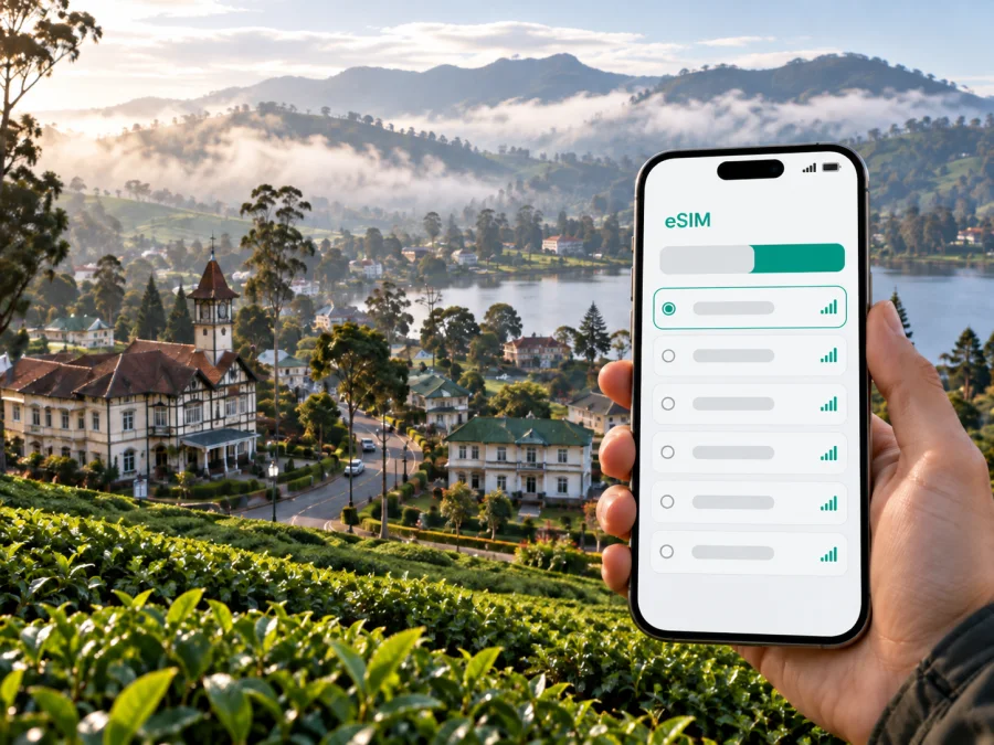 eSIM für Nuwara Eliya: mobiles Internet
