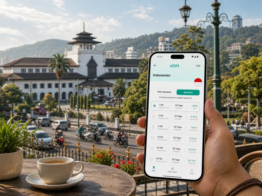 Bandung eSIM: Internet für Ihre Reise