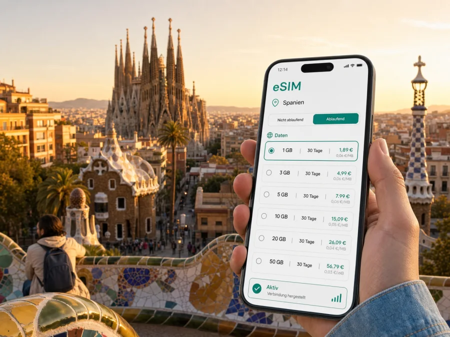 Barcelona eSIM: mobiles Internet für die Reise