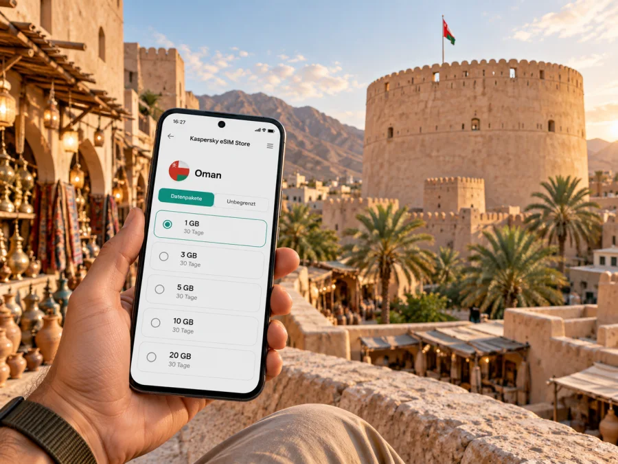 Nizwa eSIM: Mobiles Internet in Oman
