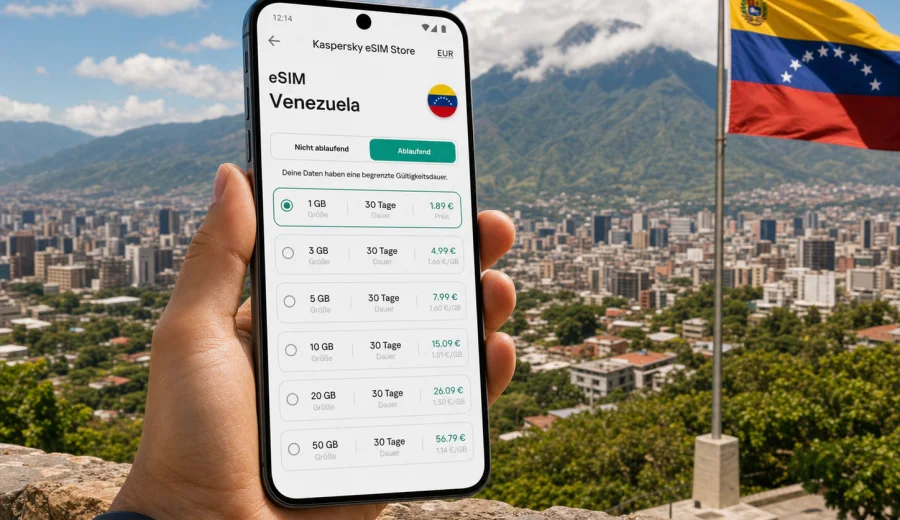 eSIM Venezuela: Internet für die Reise