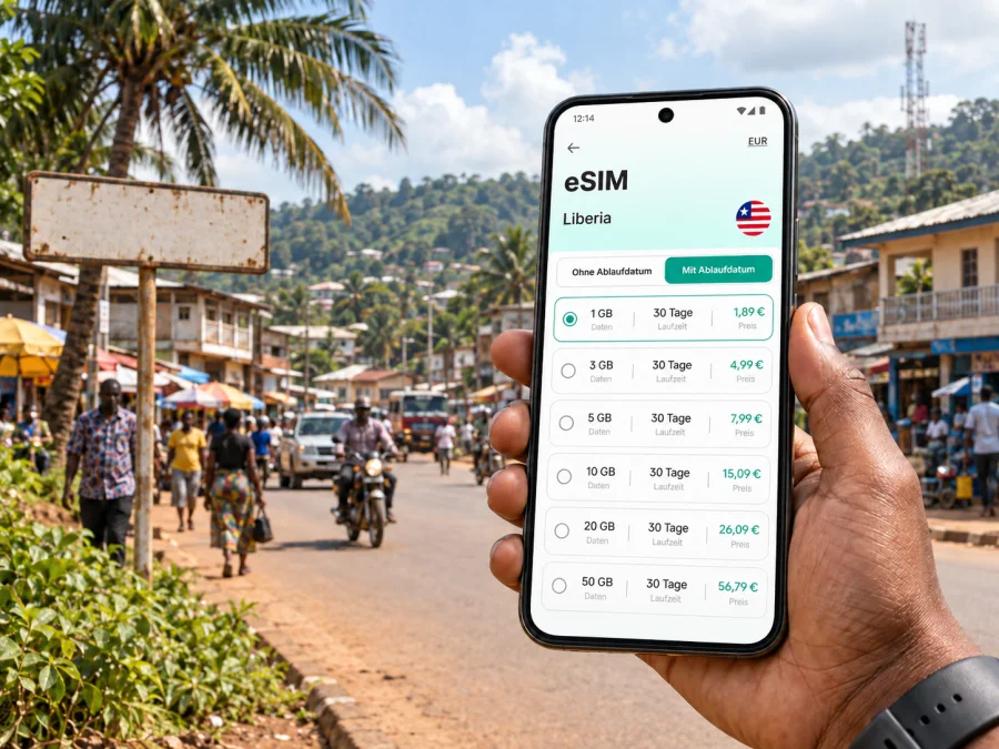 eSIM für Sanniquellie: mobiles Internet in Liberia
