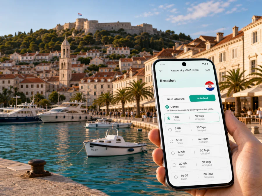Hvar eSIM: Internet und mobile Verbindung