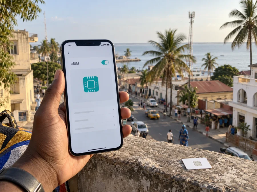 Qcell eSIM in Gambia: Aktivierung & Netz