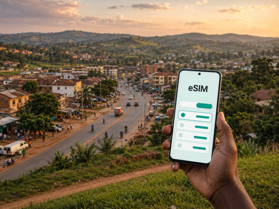 Mbarara eSIM: mobiles Internet für Uganda