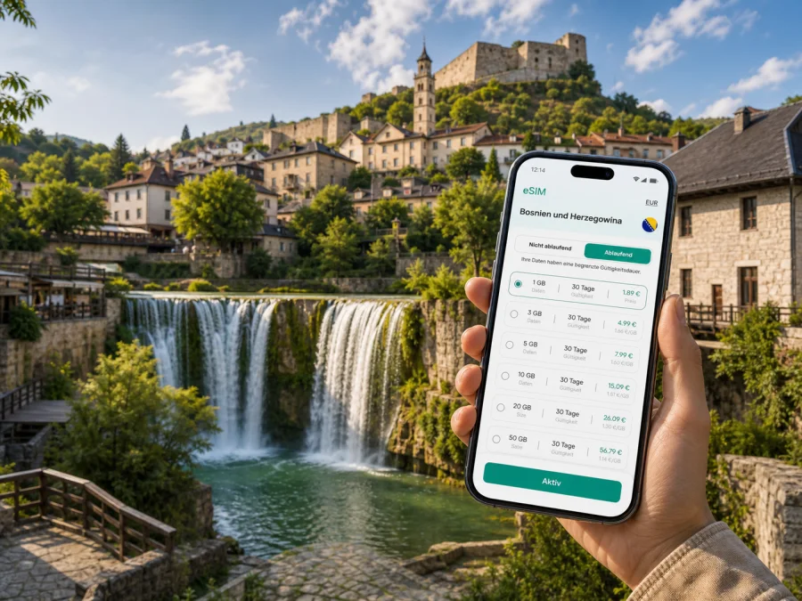 Jajce eSIM: Internet und mobile Verbindung