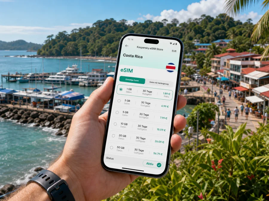 Quepos eSIM: mobiles Internet für die Reise