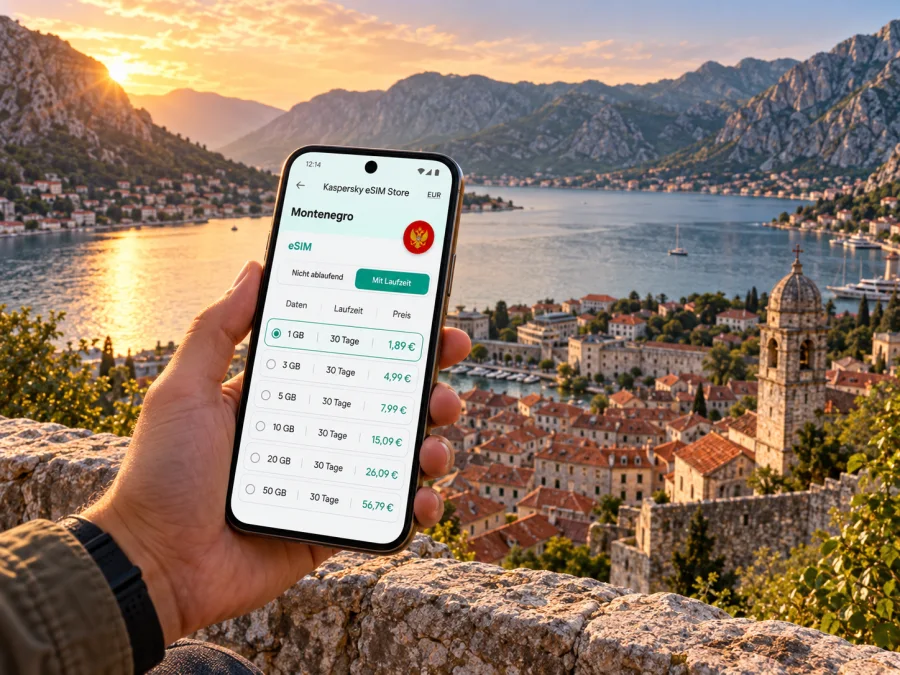 Kotor: eSIM für mobiles Internet in Montenegro