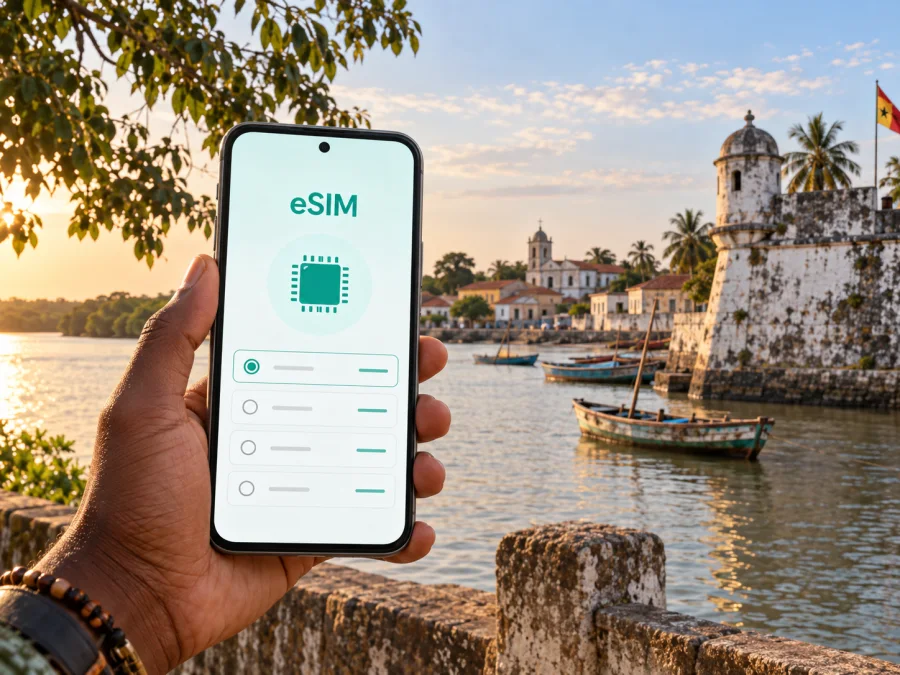 Cacheu eSIM: mobiles Internet in Guinea-Bissau