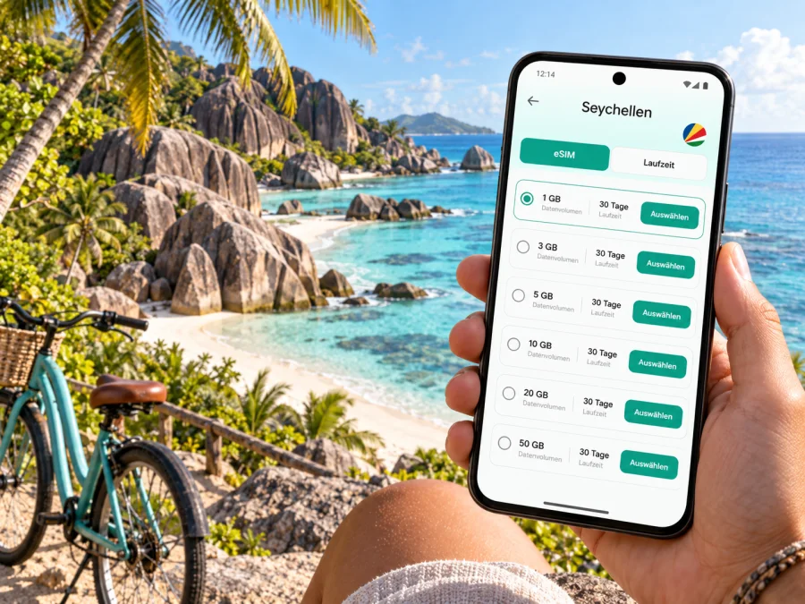 La Digue eSIM: Internet und mobile Verbindung