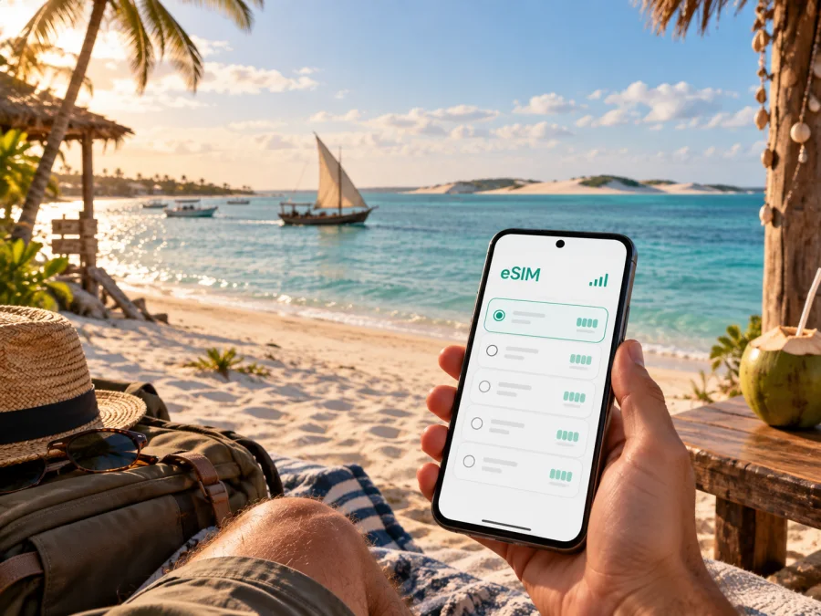 Vilanculos eSIM: mobiles Internet für die Reise