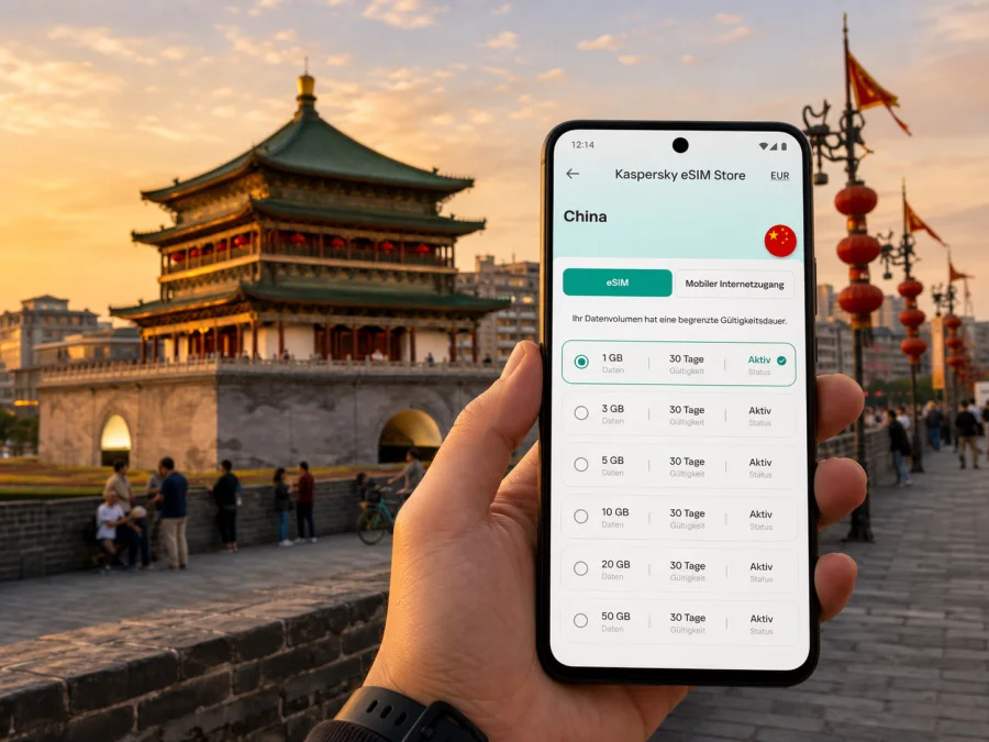 Xi'an eSIM: mobiles Internet für Ihre Reise