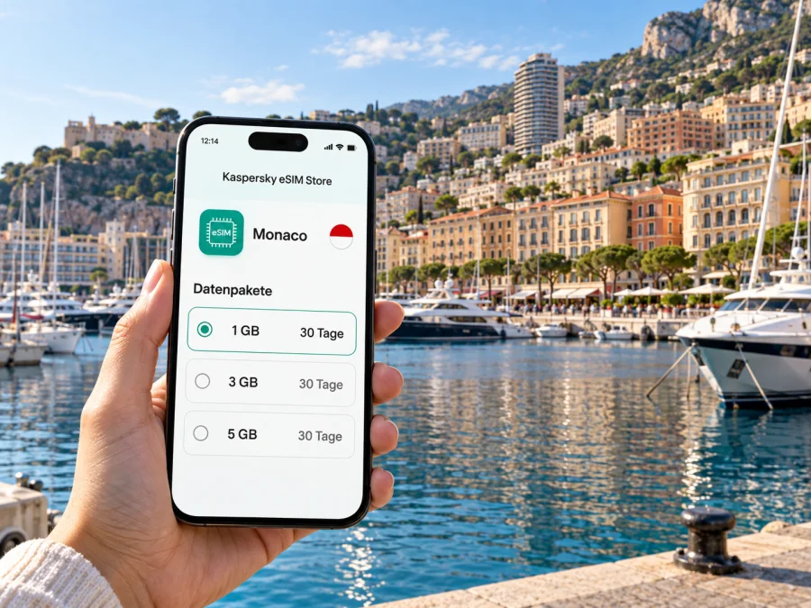 La Condamine: eSIM für mobiles Internet in Monaco