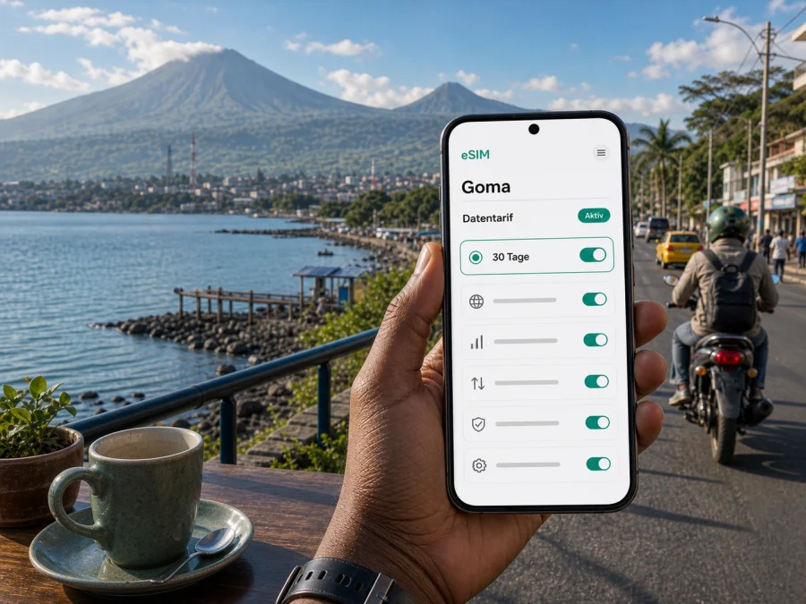 Goma eSIM: mobiles Internet für die Reise