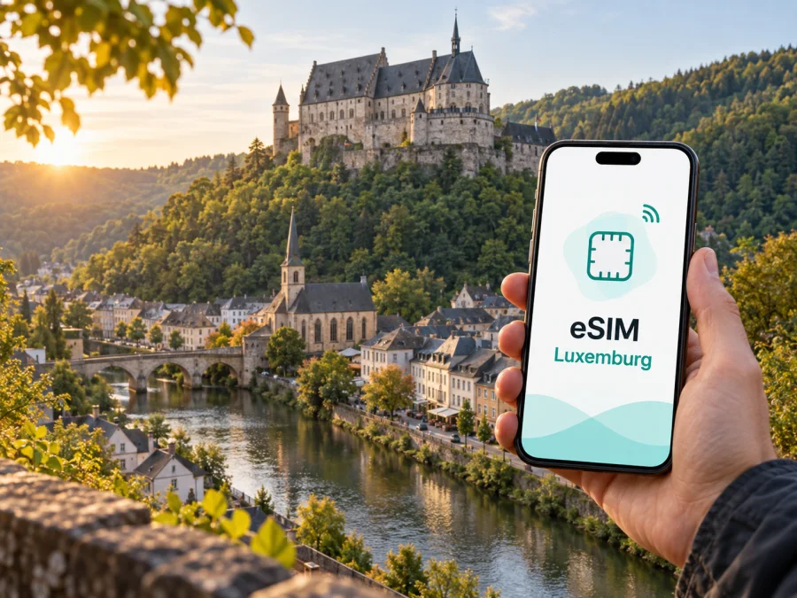eSIM für Vianden: mobiles Internet in Luxemburg